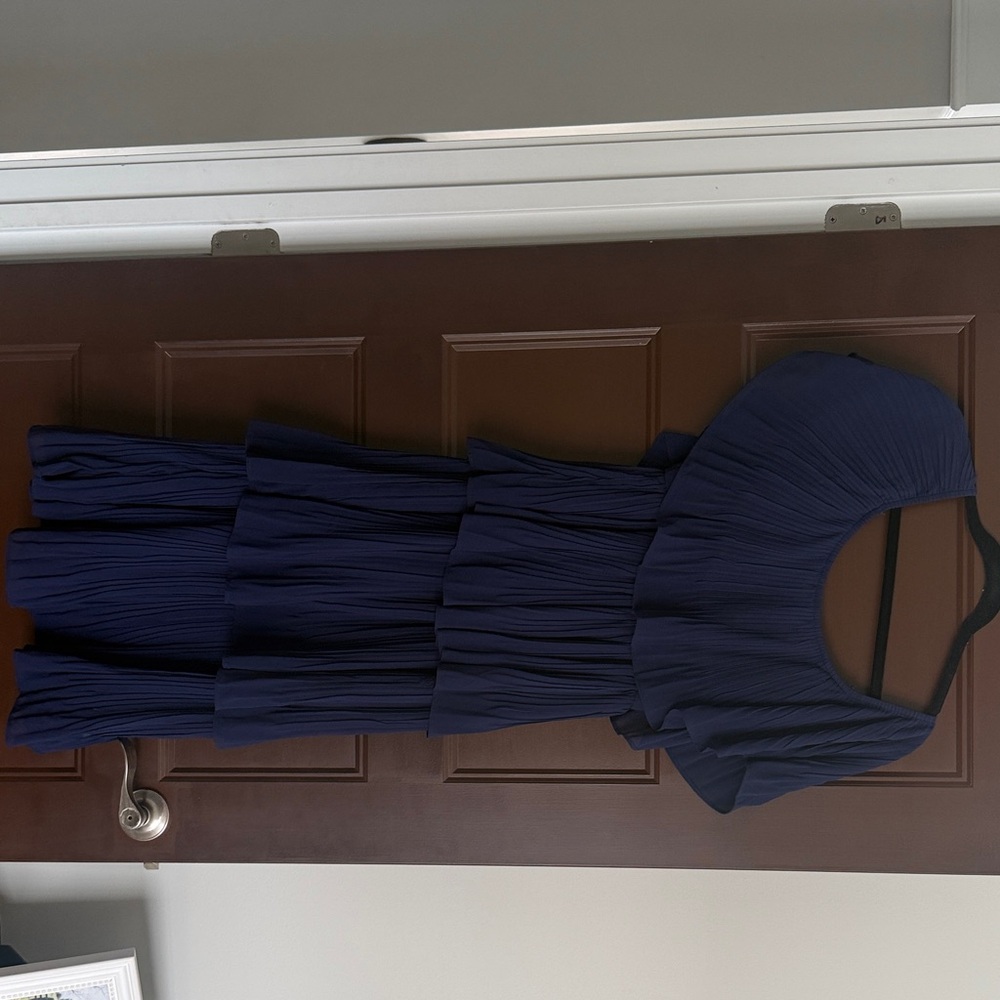 Elegant Navy Blue Maxi Dress